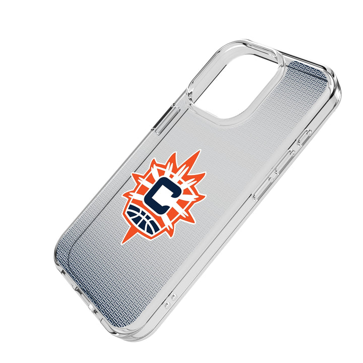 Connecticut Sun Linen Clear Phone Case for Apple iPhone