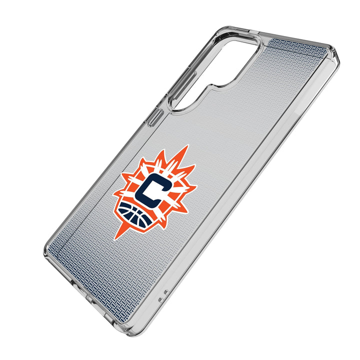 Connecticut Sun Linen Clear Phone Case for Samsung Galaxy