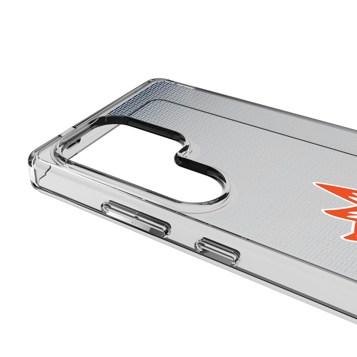 Connecticut Sun Linen Clear Phone Case for Samsung Galaxy