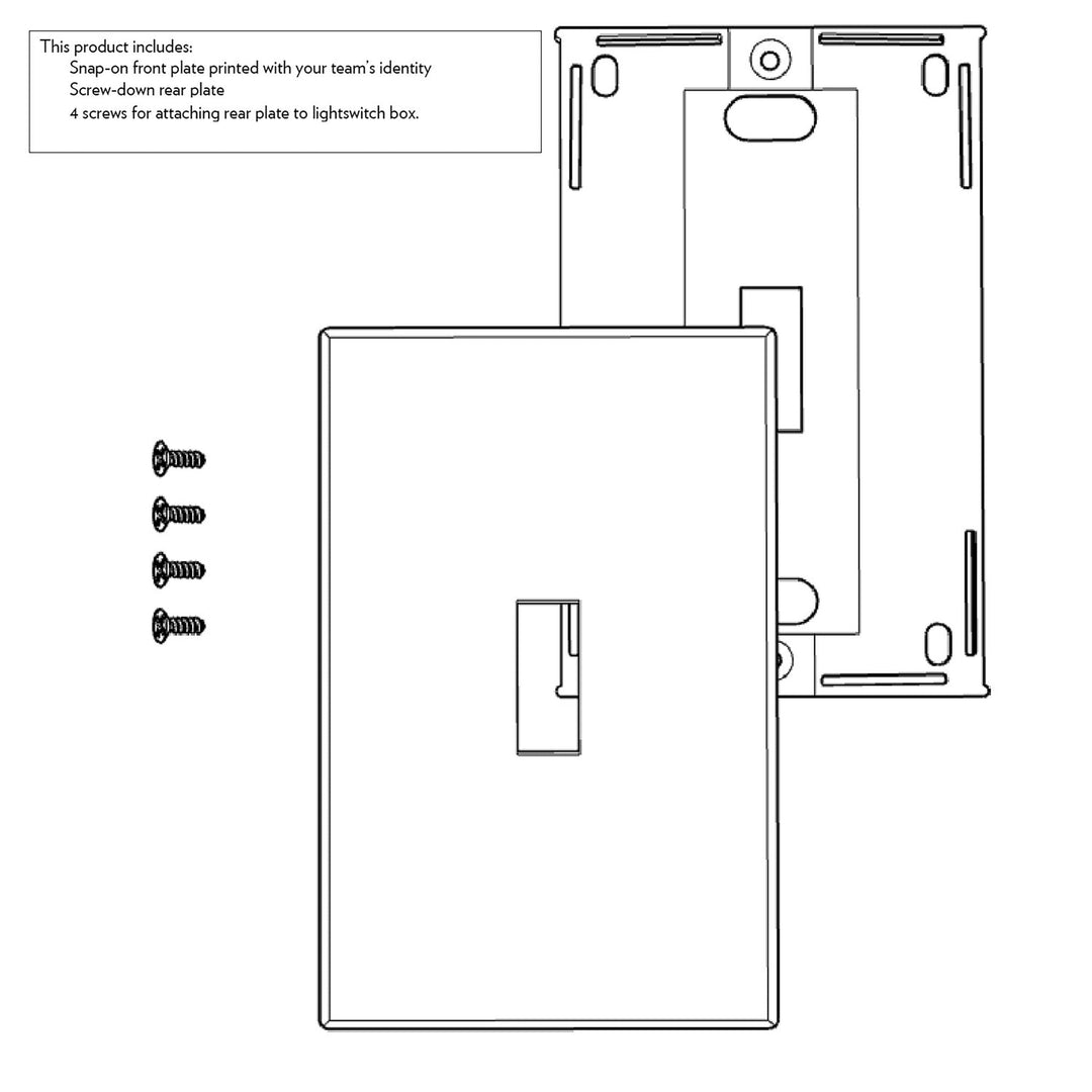Connecticut Sun Solid Hidden-Screw Light Switch Plate