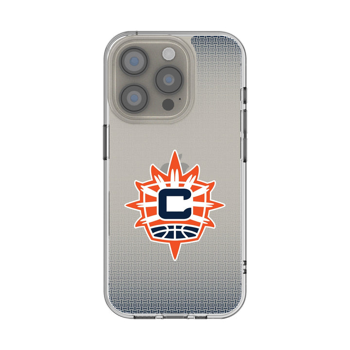 Connecticut Sun Linen Clear Phone Case for Apple iPhone