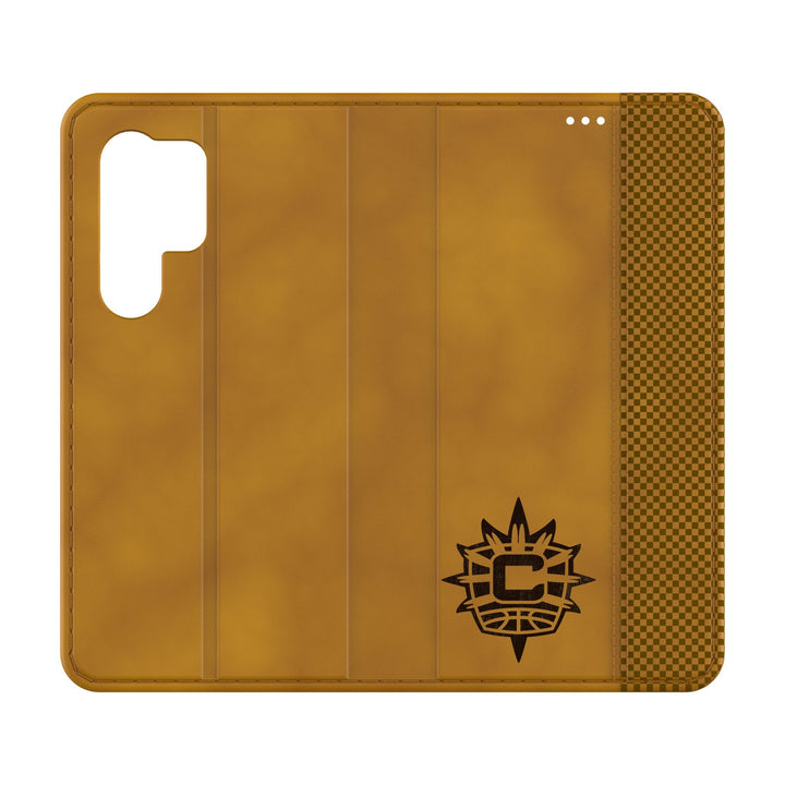 Connecticut Sun Burn Folio Phone Case for Samsung Galaxy